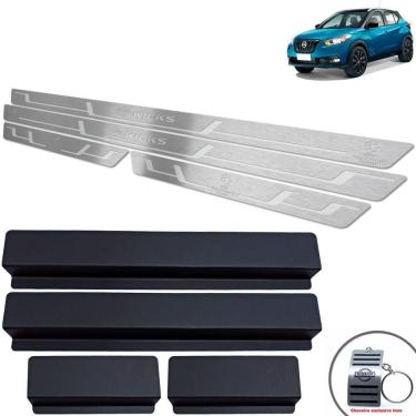 Imagem de Soleira Prata Baixo Relevo Nissan Kicks Uefa Ed