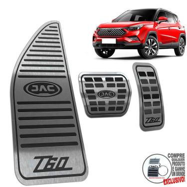 Imagem de Descanso + Pedaleira Automático Aço Inox Jac T60 Preto