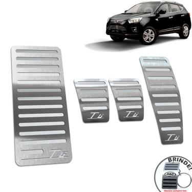 Imagem de Pedaleira Manual + Descanso De Pé Jac T6 2014 A 2016 Prata