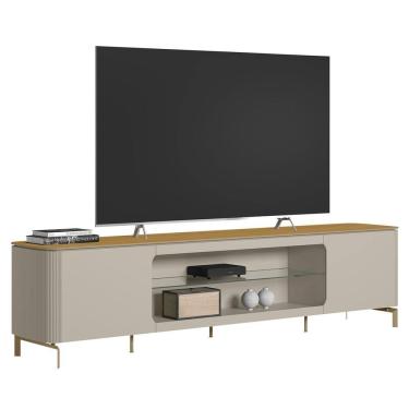 Imagem de Rack Bancada Para TV 85 Pol 239cm Martan Tauari/Off Flex L06 - Mpozenato
