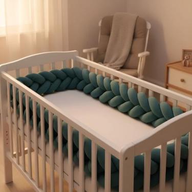 Imagem de Trança Lateral Protetora De Berço Americano 4 Metros - Carinha de Anjo