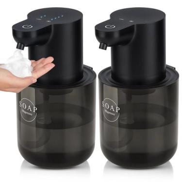 Imagem de Dispensador automático de sabonete VZZNN 400 ml (pacote com 2) USB rec