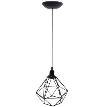 Imagem de Pendente Aramado Diamante Luminária Lustre P Teto Retrô Vintage Industrial Balcão Agp Ilumini