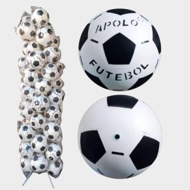 Imagem de Bolas de Vinil Apolo 24 Unidades, Preto, Branco
