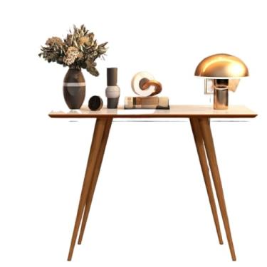 Imagem de Aparador Classic Pé Palito Madeira Retro Branco Brilho(Off White/Freijó)