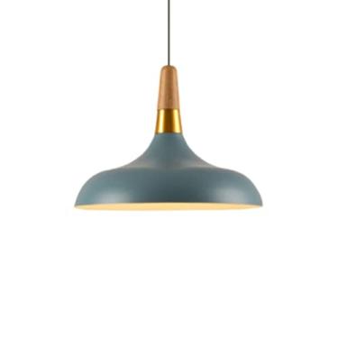 Imagem de CHENKUI Lustres industriais semi-embutidos abajur de arte de madeira ajustável para decoração de sala de estar luminária pendente compatível com LED, lâmpada incandescente, CFL para bar, restaurante