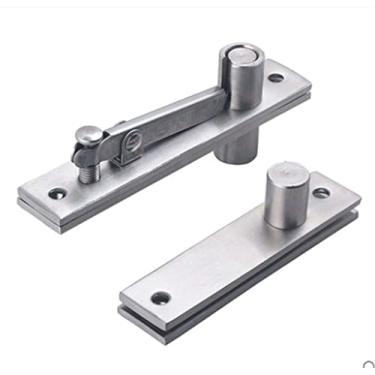 Imagem de 2 peças de dobradiça invisível mundo invisível dobradiça resistente 304 aço inoxidável dobradiça porta dobradiça 360 graus eixo de porta para cima e para baixo