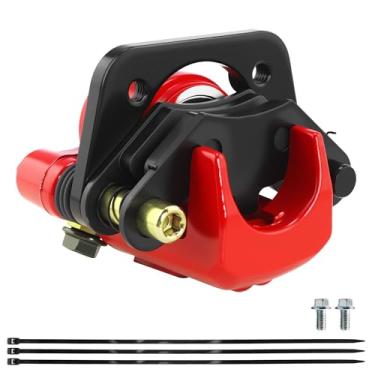 Imagem de PRO BAT Pinça de freio traseira com pastilha de freio para quadriciclo Dingo Falcon ATV 110cc 150cc 250cc, vermelho