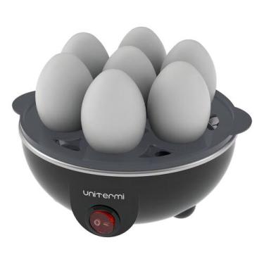 Imagem de Cozedor Ovos A Vapor Egg Ovos Perfeitos Rapidamente Portátil Cor Preto