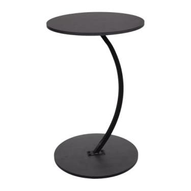 Imagem de Mesa de Apoio Redonda Aço Carbono – Design Moderno e Resistente | Ideal para Sala, Quarto ou Escritório | Tampo Metálico | Mesa Lateral Decorativa