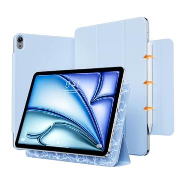Imagem de Capa Magnética Smart Case para iPad 10ª Geração (10.9", 2022) e iPad 11 A16 (2025) – Slim, Auto Sleep/Wake, com Suporte para Apple Pencil (Azul Claro)