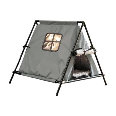 Imagem de Ｂｅｓｇａ Tenda para Gatos, Abrigo para Gatos de Rua, Cama Portátil Fechada para Animais de Estimação para Quarto, Quintal, Garagem, área Externa, Gray S
