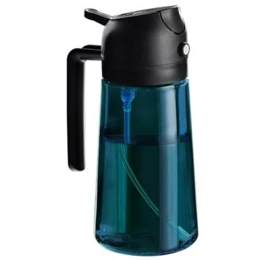 Imagem de Pulverizador de óleo 2 em 1, pulverizador de óleo 2025 para cozinhar na cozinha, frasco de spray de óleo para casa, assar, grelhar, fritar - perfeito para uso diário (azul, 470 ml)