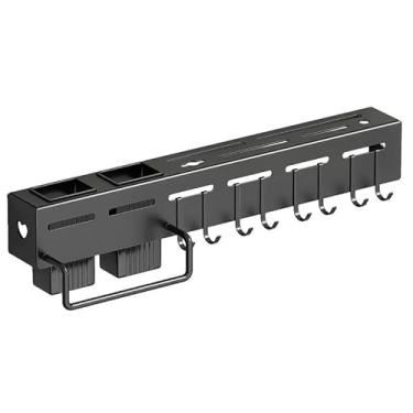 Imagem de Suporte De Armazenamento Para Cozinha | Suporte De Parede Para Facas E EspáTulas(8 Ganchos 2 Porta Palitos 1Toa)