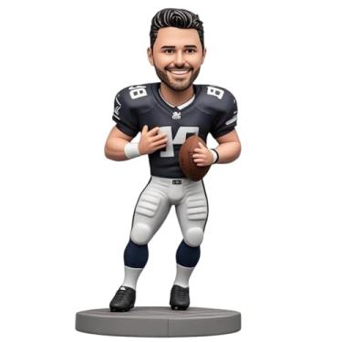 Imagem de Presente personalizado de jogador de futebol para pai, marido, irmão, amante de futebol, boneco personalizado