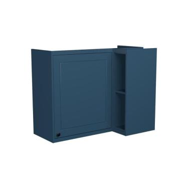 Imagem de Armário Aéreo P- Cozinha évora Ph 3125 Canto Reto C- 1 Porta E 2 Nichos 92,5cm Azul - Herval
