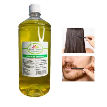 Imagem de 1 Lt Óleo De Rícino Puro C/ Laudo De Análise Cresc.de Cabelo - Bella D