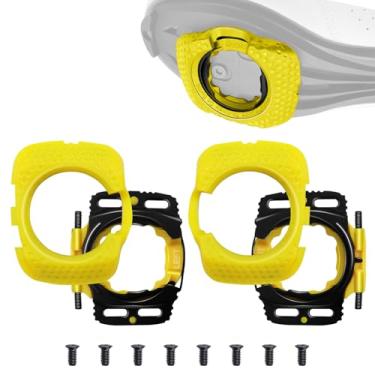 Imagem de alltoo Chuteiras de ciclismo, travas de bicicleta autotravantes, liberação rápida, aerodinâmicas para Wahoo SpeedPlay Zero