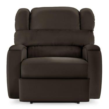 Imagem de Poltrona Do Papai Sala De Cinema Reclinável Manchester Elétrica Pu Marrom