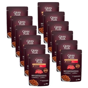 Imagem de Granplus Sachê Cães Adultos Carne 100g 12 Unid Ração Umida