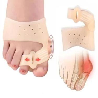 Imagem de Par de Corretor Protetor de Joanete Terapia Magnética Alívio de Dores 