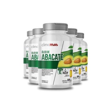 Imagem de Kit 5 óleo De Abacate Clinic Mais 60 Cápsulas 1000mg 84g