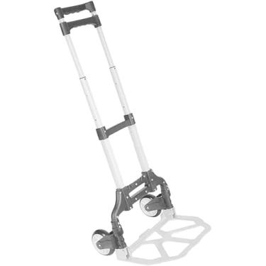 Imagem de Carrinho de Carga Dobrável, Alumínio, Capacidade 80Kg, Transporte de Mercadorias