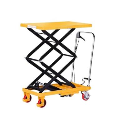Imagem de ZzleoyuUUs-12 Plataforma elevatória plataforma de elevação hidráulica carrinho móvel pequeno elevador mesa de elevação