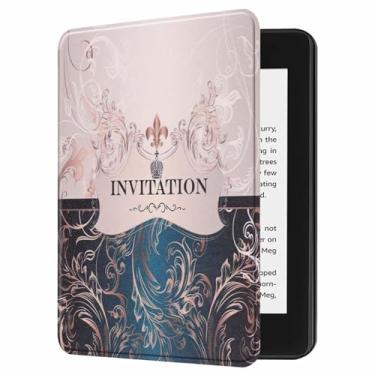 Imagem de Akacy Capa com padrão pintado de 6 polegadas para Kindle (8ª geração, modelo: SY69JL, lançado em 2016) Com função hibernar/despertar automática capa protetora de couro PU (30)