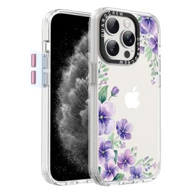 Imagem de GuardCrew Capa para iPhone 15 Pro Max, [proteção contra quedas de grau militar de 3,5 m à prova de colisão] [antiamarelamento e antidescasca] Capa de telefone fina à prova de choque transparente TPU