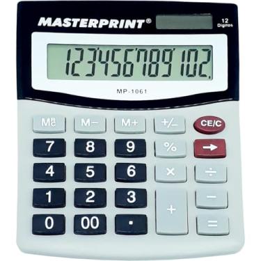Imagem de Calculadora de Mesa, Masterprint, 12 Dígitos, MP 1061, Cinza