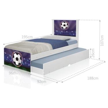 Imagem de Bicama Juvenil Adesivada Futebolstádio