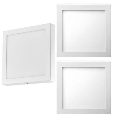 Imagem de Kit 3 Painel De Led Quadrado Sobrepor 12W Bivolt Taschibra