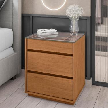 Imagem de Guarda Roupa Casal 3 Portas com Espelho 5 Gavetas Veneto Luciane