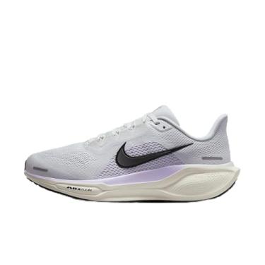 Imagem de Nike Pegasus 41 Tênis de corrida feminino (extra largo) (FQ0965-001, platina pura/lilás/tom platinado/preto), Platina pura/flor lilás/tom platinado/preto, 7 Wide