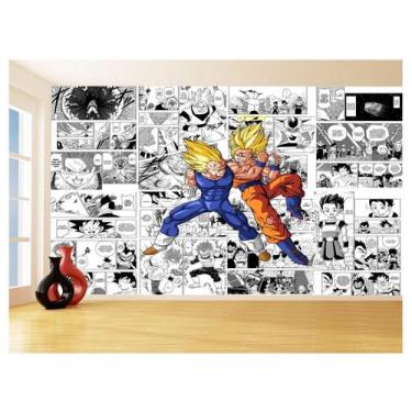 Imagem de Papel De Parede Dragon Ball Goku Vegeta Anime 3,5M Dbz673 - Você Decor