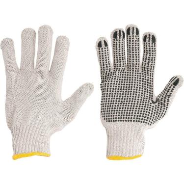 Imagem de Luva De Malha 3 Fios Lmv 3 Branca Pigmentada Com 06 Pares -