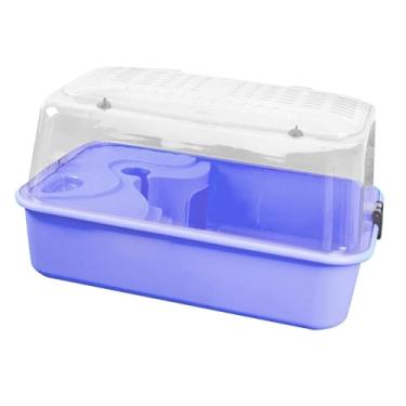 Imagem de WeiLaiKeQi Grande gaiola de hamster pequeno suprimento de animais de estimação de roda de roda de de gabinete hamster Habitat for Bunny Hedgehog açúcar planador, Roxo