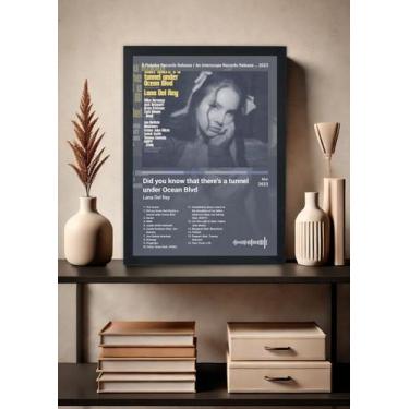 Imagem de Quadro Lana Del Rey Did you know that. (Colored) Com Vidro Tamanho:21c