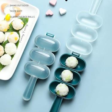 Imagem de Czhotg Máquina de bolas de arroz – Kit de agitação e molde para pratos de sushi DIY domésticos, utensílios de cozinha em forma de bola