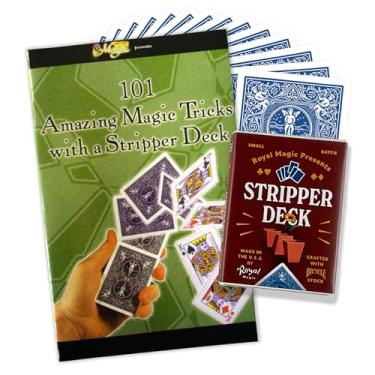 Imagem de Stripper Deck Kit with Bicycle Playing Cards – Learn 125 Plus Magic Tricks Using Deck of Cards, Magic Cards & Professional Trick Routines for Beginners, Kids & Adults (Blue)