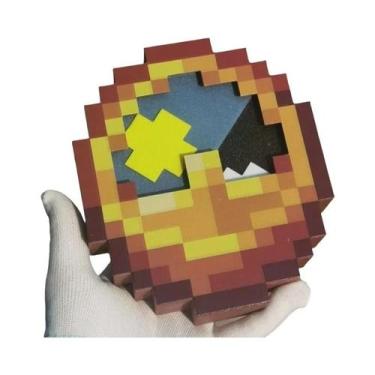 Imagem de Relógio Pixel 3D Oscilante Decoração De Mesa Criativa Figurinha Para E