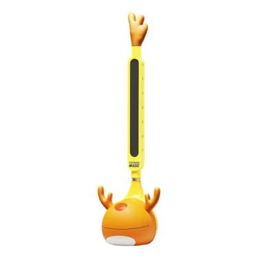 Imagem de menolana Instrumento musical eletrônico japonês, sintetizador portátil, brinquedo leve e educativo para meninos e adultos, Amarelo