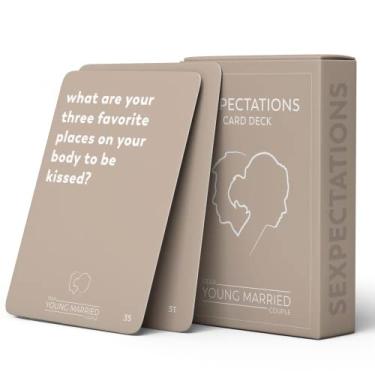 Imagem de SEXPECTATIONS Card Deck - Conversation Starters for Couples - 52 Questions on Intimacy - Fun Marriage Road Trip Cards Game - Communication in Relationships - Honeymoon - Wedding Gift