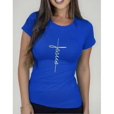 Imagem de Camiseta Camisa Adulto Feminina Masculina Algodão Gospel Moda Evangéli