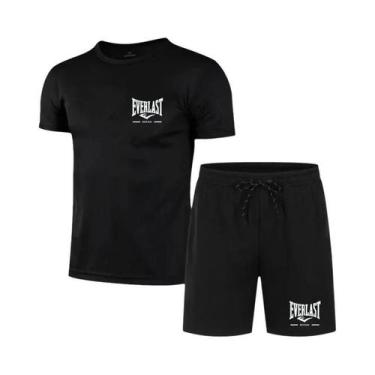 Imagem de Conjunto De Fitness Respirável Para Homens EVERLAST, Roupas Esportivas