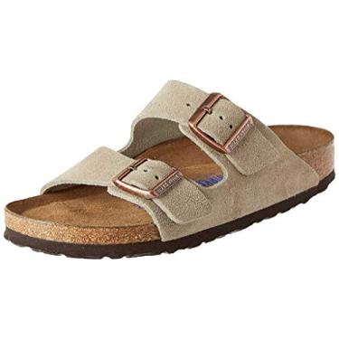 Imagem de Birkenstock Arizona SFB Suede Sandália feminina bronze, Bege, 7-7.5