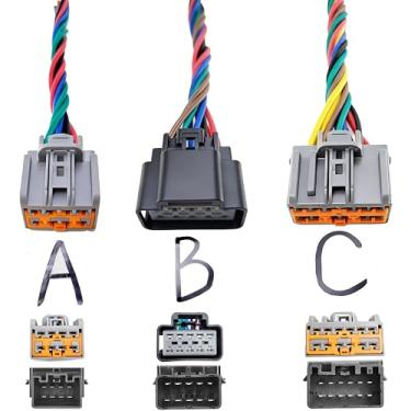 Imagem de Conector de interruptor de controle de assento elétrico esquerdo e direito chicote de plugue compatível com Chevrolet Chevy Camaro Equinox Malibu Cruze, Cadillac, GMC Terrain Acadia, SRX, Buick Regal