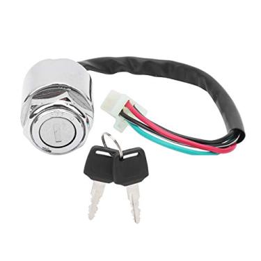 Imagem de Conjunto universal de interruptor de ignição para motocicleta elétrica com 2 chaves de substituição para ATV Mini Moto Dirt Bike