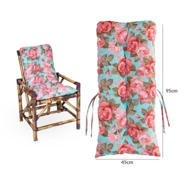 Imagem de Almofada Cheia 95x45cm - Encosto Gordo Ideal para Cadeira, Poltrona, Sofá e Cama, Confortável e Decorativa (Azul Bebê)